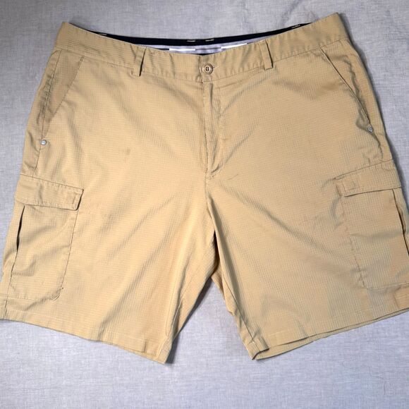 Under Armour UA Golf Cargo Men’s Shorts Sz 40 Flex Ripstop Tan Brown #1253406 - Picture 1 of 12